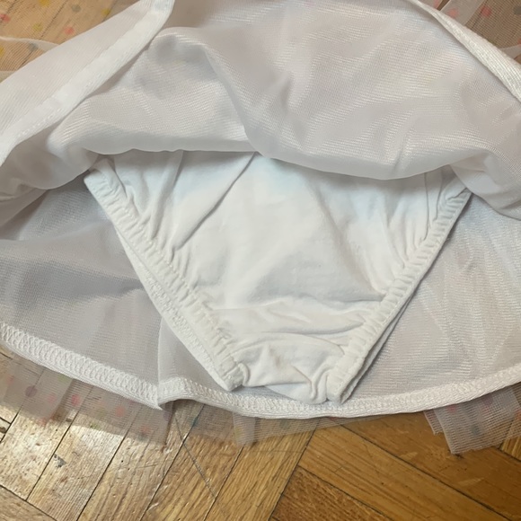 Garanimals white polka dot tulle skirt Size 0-3 months - Picture 3 of 4